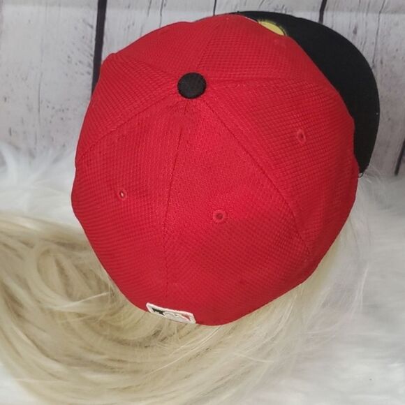 MLB Ohio Cincinnati Reds Red Baseball 59Fifty Size 7 New Era Fitted Baseball Hat - Picture 6 of 17